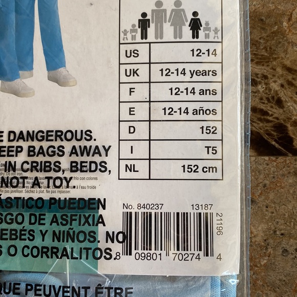 DOCTOR/NURSE 5PC COSTUME SIZE CHILD LARGE (12-14) 🌟NWT🌟 - Picture 5 of 11